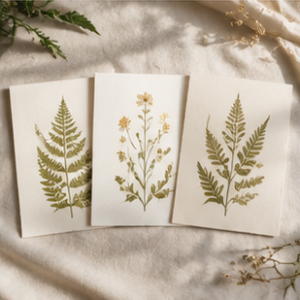 Botanical Paper Art Print Set