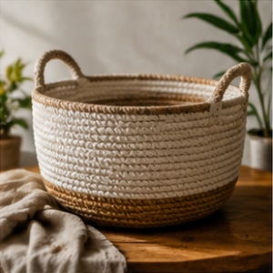 Handwoven Cotton Basket