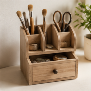 Natural Beech Craft Organizer